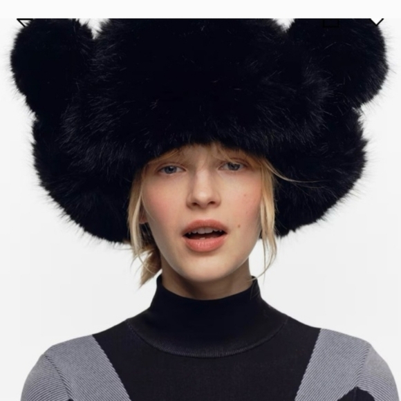 H&M Faux Fur Trapper Hat (unisex) - Picture 3 of 9